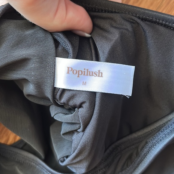 Popilush Black One-Piece Swimsuit - Picture 2 of 4